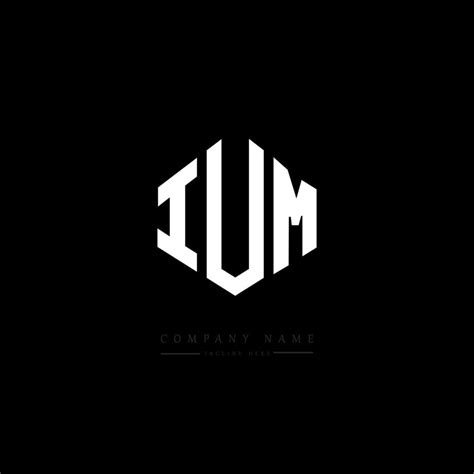 Ium Letter Logo Design With Polygon Shape Ium Polygon And Cube Shape