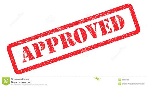 Approved stamp red stock vector. Illustration of approved - 90233169