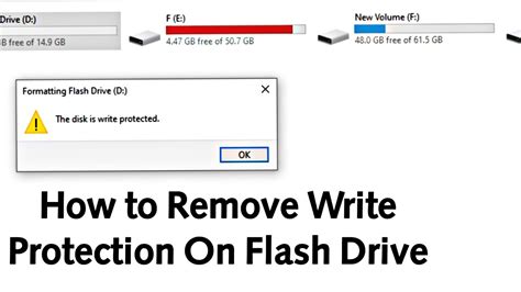 How To Remove Write Protection On A Usb Flash Drive Youtube