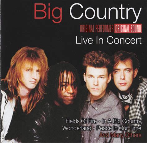 Big Country Live In Concert 2007 Cd Discogs