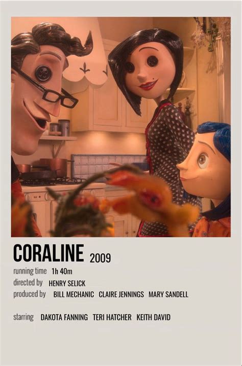 Coraline Iconic Movie Posters Film Posters Minimalist Movie Posters