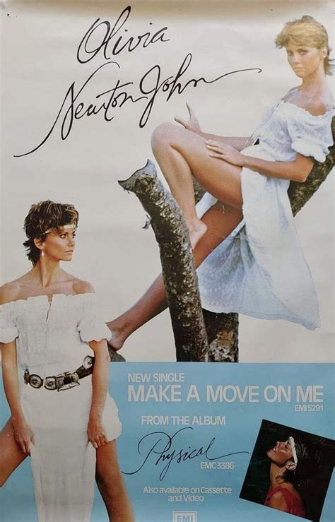 “make A Move On Me” Record Store Poster Olivia Newton John Olivia