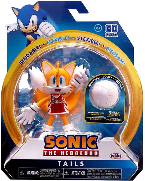 Sonic The Hedgehog 2020 Series 3 Tails 4 Action Figure Volleyball Jakks