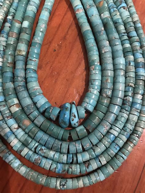 Navajo Zuni Heishi Necklace Native American Jewelry Turquoise