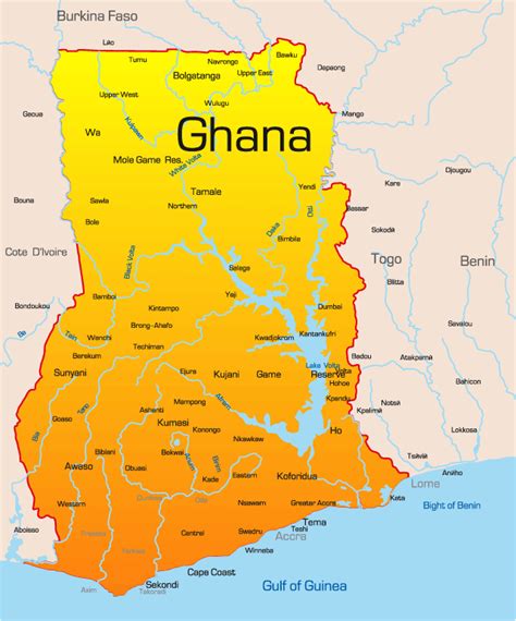 Here the days are scorching and the night pleases the sense with its cool wind. Ghana Map Tourist Attractions - TravelsFinders.Com