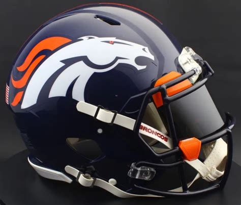 Denver Broncos Nfl Riddell Speed Full Size Authentic Football Helmet