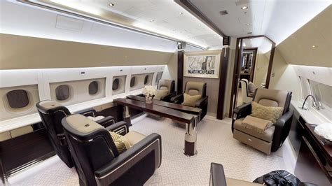 Matterport 3d Showcase Modern Glam Living Room Private Jet Interior