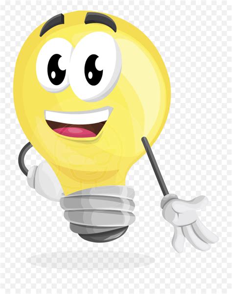 Light Bulb Cartoon Vector Character Cartoon Bulb Image Png Emoji