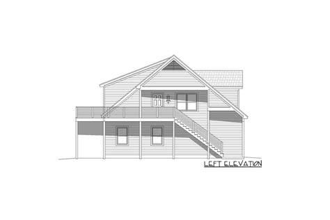 Spacious 2 Bed Barndominium House Plan With Deck 68626vr