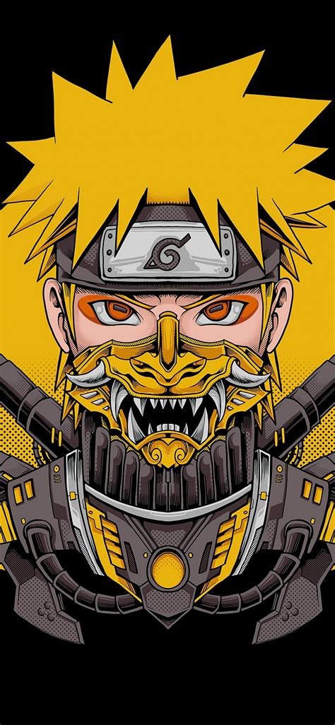 Download Wallpaper 1125x2436 Naruto Uzumaki Minimal The Man Behind