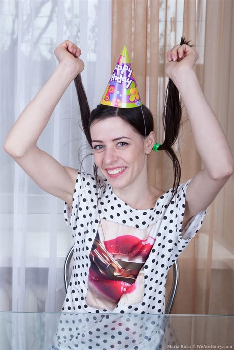 Maria Rosa Enjoys Her Birthday By Masturbating Hairymania Com