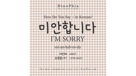 My apologies is another word for i'm sorry. it's rather formal, so it's fine for business contexts. 미안합니다 I am sorry Korean How Do You Say in Korean
