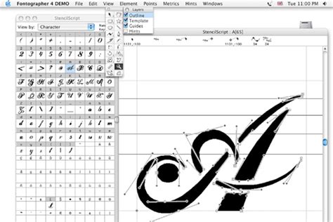 Stencil Script Font Design On Behance