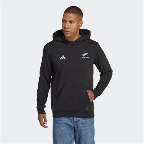 Adidas All Blacks Rugby Supporters Hoodie Black Adidas New Zealand