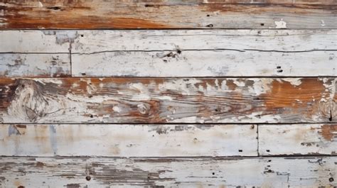 Vintage Whitewashed Wooden Floorboards Creating An Old Fashioned