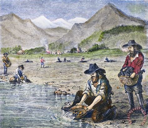 Others California Gold Rush Painting California Gold Rush Print For Sale