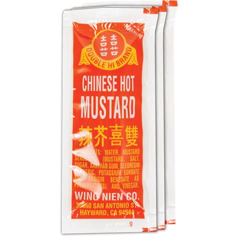 Double Hi Chinese Hot Mustard Packets Food Service International