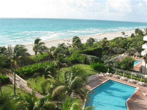 Join us for fun, sun and beach at the holiday. miami skyline from our beach - Picture of Holiday Inn ...