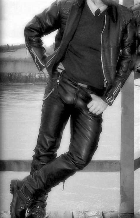 Black And White Men In Leather