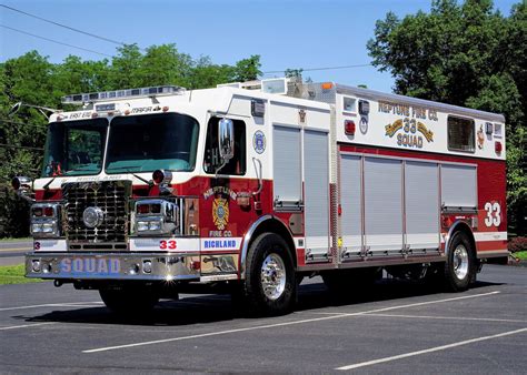 Richland Twp Pa Neptune Fire Co Squad 33 Fire Trucks Emergency