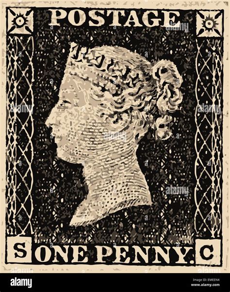 Penny Black Stamp Hi Res Stock Photography And Images Alamy