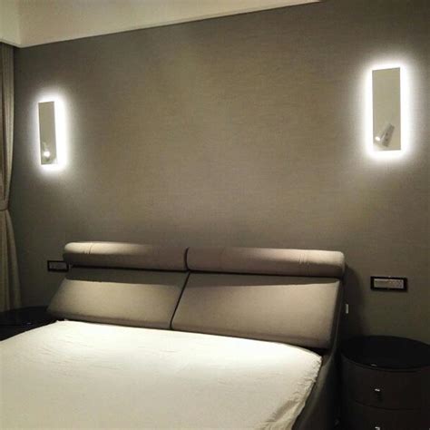 Modern Bedroom Wall Sconce With Led Reading Light Night