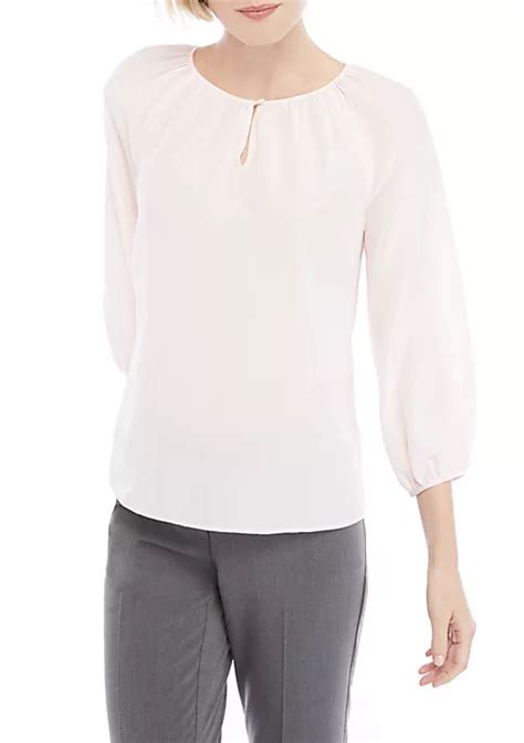 the limited women s silk 3 4 sleeve blouse belk