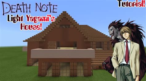 Minecraft Tutorial How To Build Light Yagamis House Death Note Anime Builds Youtube
