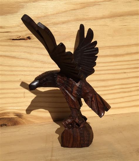 Ironwood Eagle Carving Etsy Carving Autumn Trees Unique Art