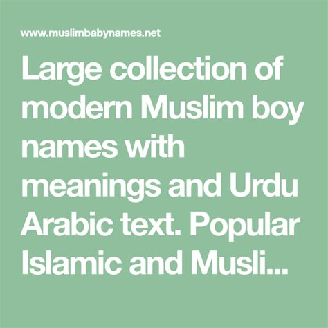 Modern Muslim Boy Names Daseps