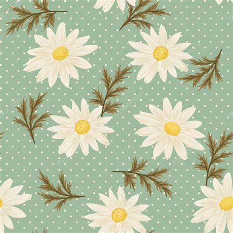 Daisy Seamless Pattern Stock Vector Image By Natalie Art 110667778