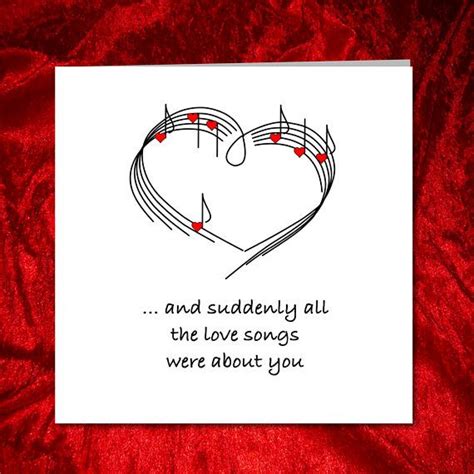 Magical, meaningful items you can't find anywhere else. Love Song Anniversary, Birthday or Valentines Day Card for ...