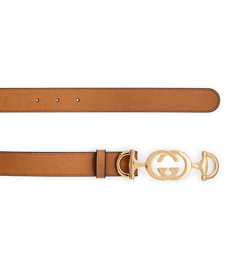 Gucci Pink Leather Interlocking G Horsebit Belt Harrods Uk
