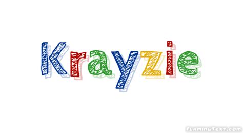 Krayzie ロゴ フレーミングテキストからの無料の名前デザインツール