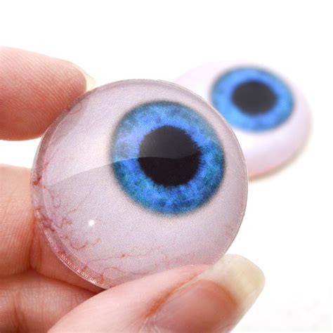 Blue Side Glance Human Glass Eyes Handmade Glass Eyes