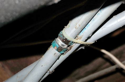 The second is a crimp type pb transition couplings. Poly B leak repair in the Spring! | Tap 2 Drain Plumbing ...
