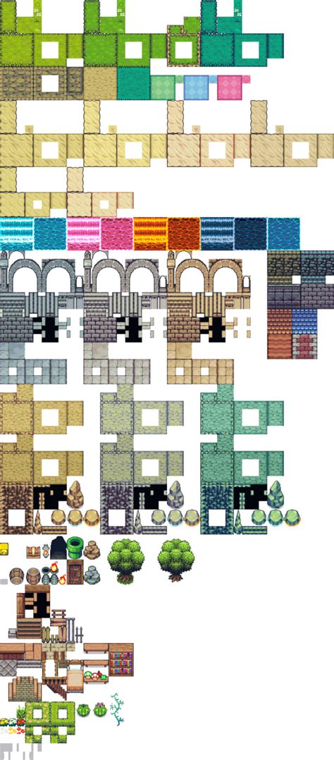 Free X Tileset By Neoz Tile Texture Pixel Art Games Rpg Maker