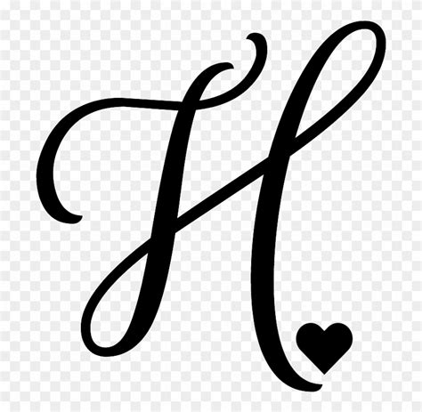 Fancy Calligraphy Letter H