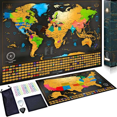 Top 15 Best Scratch Map Suitable For World Travelers
