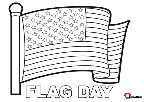 Flag Day Coloring Printables