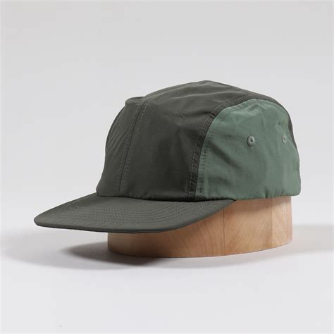 Norse Projects Mens Sport Nylon 4 Panel Cap Beech Green Hat