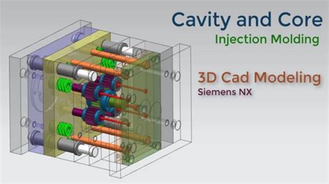 Core And Cavity In Siemens Nx Plastic Injection Mold Design Youtube