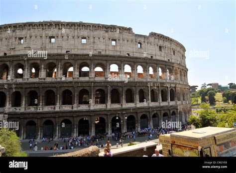 Roman Colliseum Rome Italy Europe Mediterranean Stock Photo Alamy
