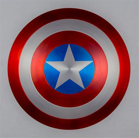 Captain America Shield Metal 11 Full Scale Satin Finish Etsy
