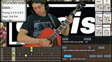 Best Oasis Wonderwall Guitar Lesson Tutorial 🎸chors Tabs Youtube