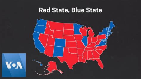 Red And Blue States Map
