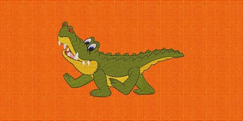 Cute Crocodile Set Embroidery Designs Machine Embroidery Etsy