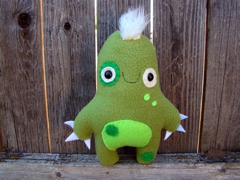 Monster Plush Toy Green Etsy Monster Craft Handmade Plush