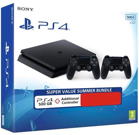 Sony Playstation 4 Ps4 Slim 500 Gb With Extra Dual Shock 4 Controller
