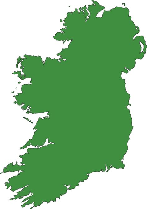 Outline Map Of Ireland Clip Art At Vector Clip Art Online